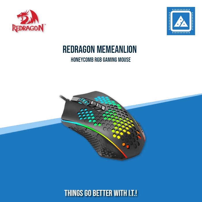 REDRAGON MEMEANLION HONEYCOMB RGB GAMING MOUSE REDRAGON MEMEANLION HONEYCOMB RGB GAMING MOUSE